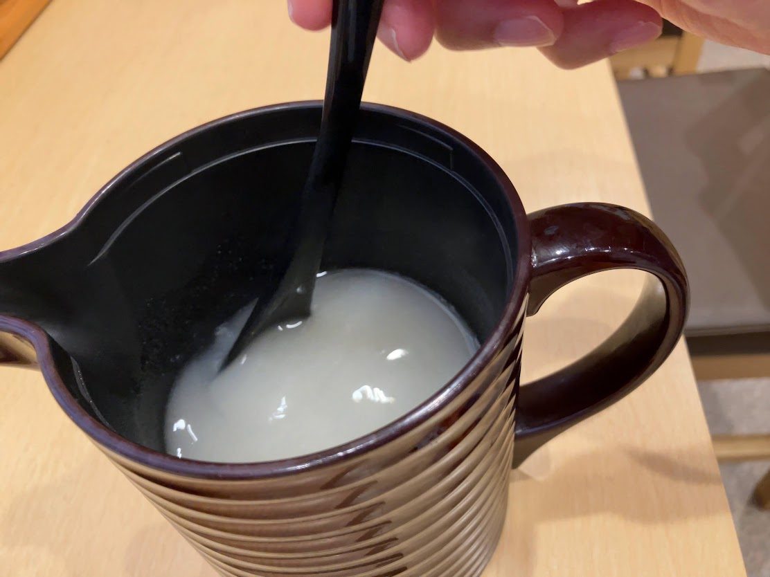 ふじ田やの蕎麦湯