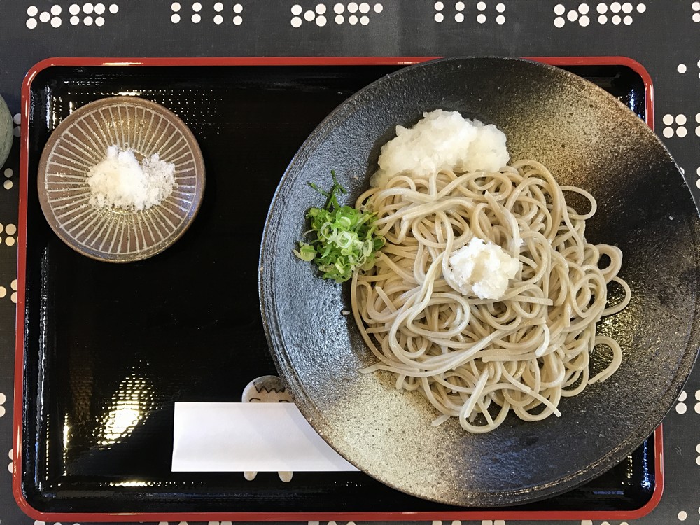 がいちの蕎麦を上から見た写真